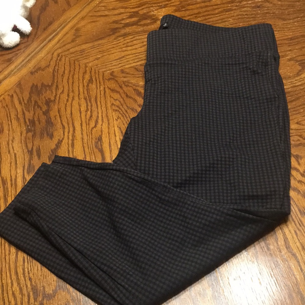 Torrid black plaid ponte pants sz2